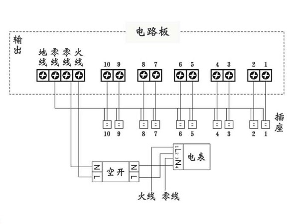 小區(qū)電動車充電站接電圖