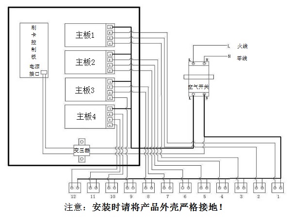 電動(dòng)車充電站電氣原理圖
